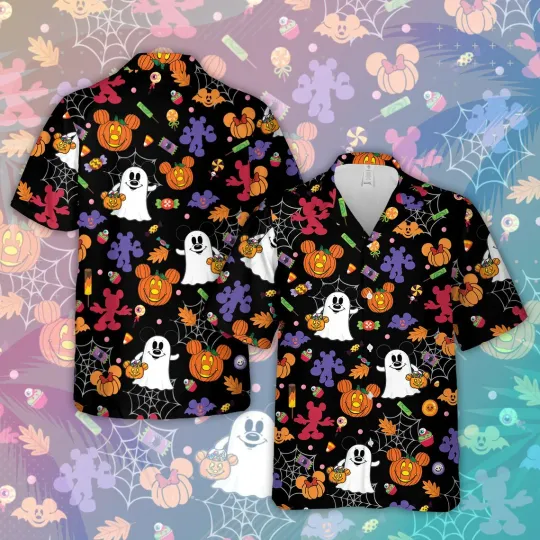 Discover Miniso Mickeyy mouse Halloween Hawaiian Shirt Disneyyland Hawaiian Shirt