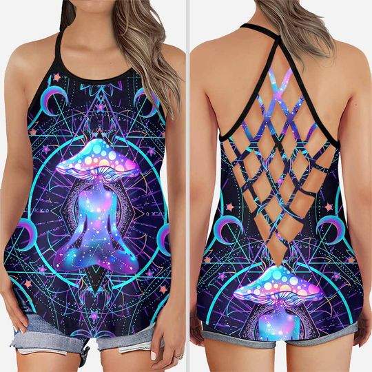 Discover Cross Tank Top, Yoga Cross Tank Top