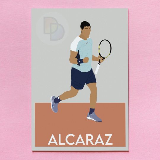 Discover Carlos Alcaraz French Open Poster
