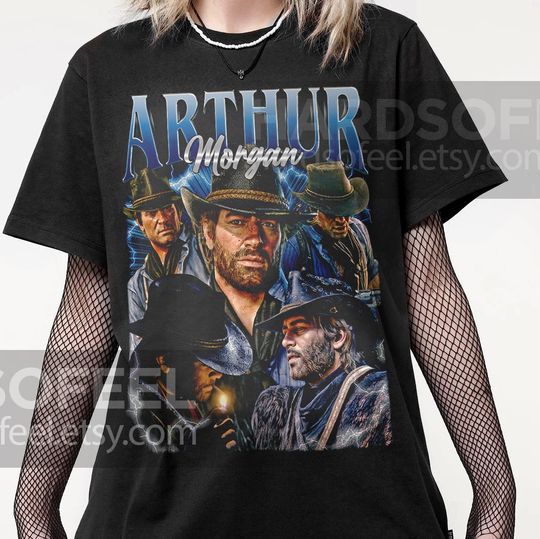 Discover Arthur Morgan Unique Vintage T-Shirt, Gift For Women and Man Unisex T-Shirt