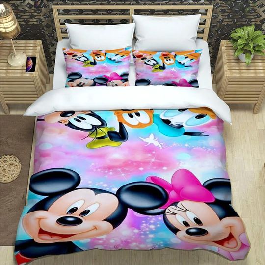 Discover Disneyyy Cartoon Mickeyy Minniee Mouse Bedding Sets