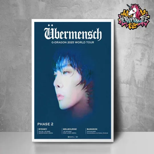 Discover NEW Ubermensch G-Dragon 2025 World Tour On July And August 2025 Poster