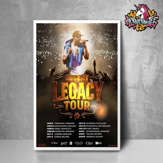 Discover NEW 50 Cent Legacy Tour 2025 This Summer In Europe Poster Schedule Cities Poster