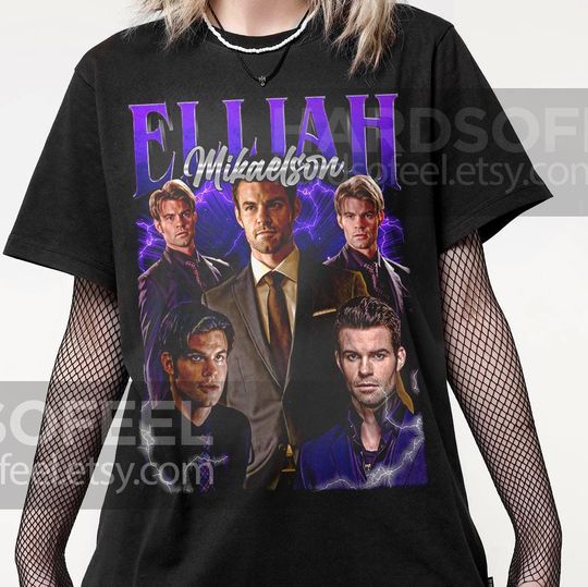 Discover Elijah Mikaelson Unique Vintage T-Shirt, Gift For Women and Man Unisex T-Shirt