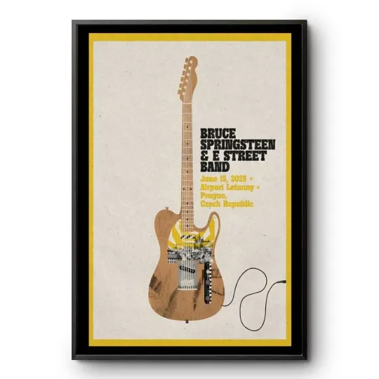Discover Bruce Springsteen And E Street Band Prague Tour On June 15 2025 Poster