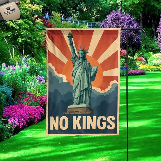 Discover Protect Democracy Flag, No Kings In America Garden Flag, Liberal Leftist Democrat Gift