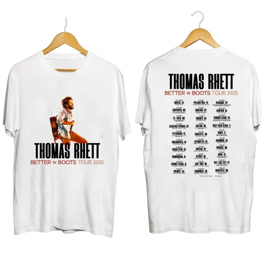 Discover Thomas Rhett Better In Boots Tour 2025 T-Shirt