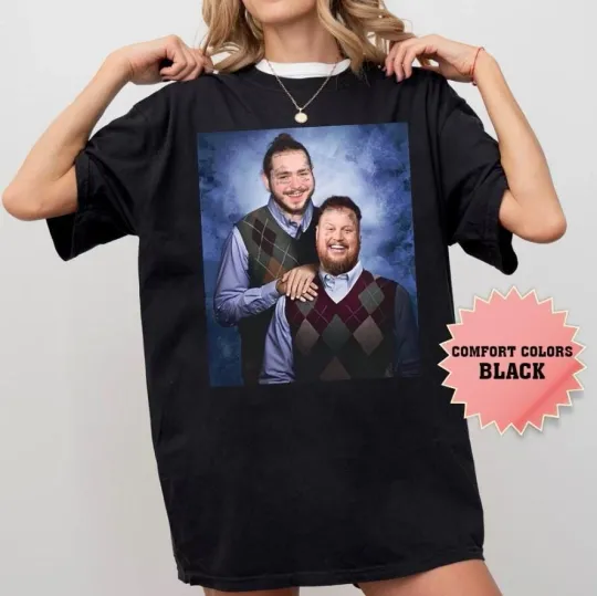 Discover Post Malone Jelly Roll Shirt Step Brothers 2025 Tour Country  Tee
