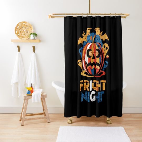 Discover Jack-o'-Lantern Jamboree Shower Curtain