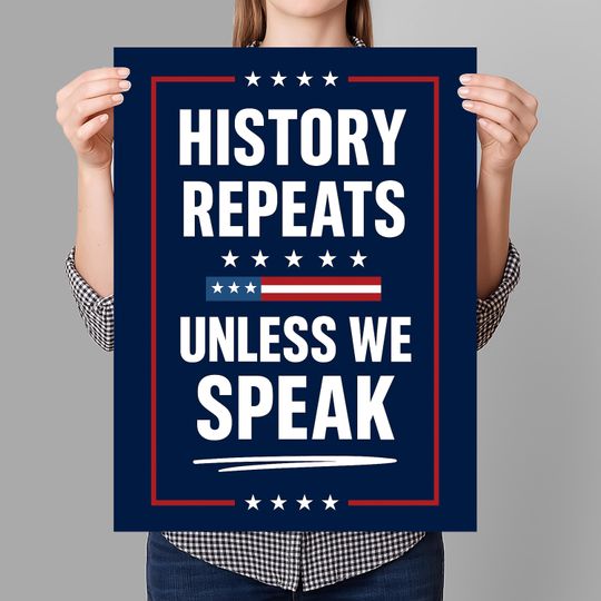Discover History Repeats Resist Fascism Protest Sign