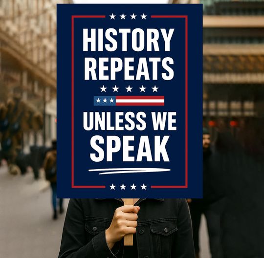Discover History Repeats Resist Fascism Protest Sign