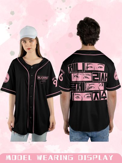Discover BLINK Custom Baseball Jersey, BP Members Baseball Jersey, Blackpink 'Deadline' World Tour 2025 in US