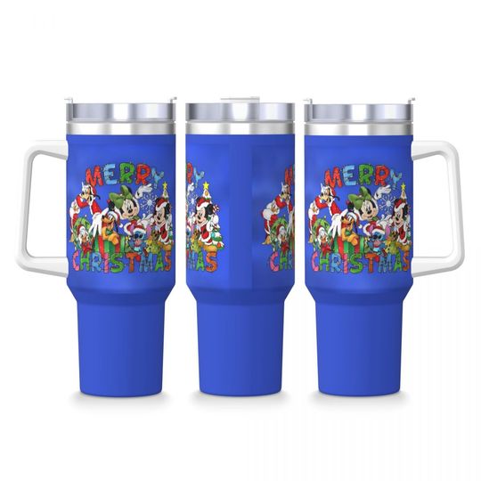 Discover Christmas Mickeyy Minniee Mouse Stainless Steel Tumbler Cute Cartoon