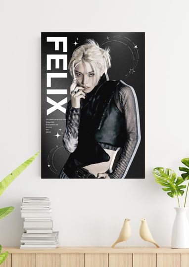 Discover Felix Stray Kids Poster, Wall Art