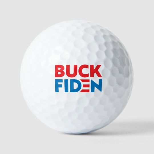 Discover f Biden funny anti joe Biden Pro Trump Golf Balls