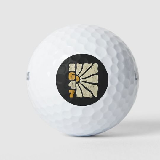 Discover 86 47 Anti Trump Funny Floral Humor Golf Balls