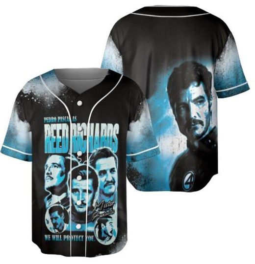 Discover Reed Richards Jersey ,Mister Fantastic tee, Fantastic Four First Steps Shirt , Pedro Pascal Shirt