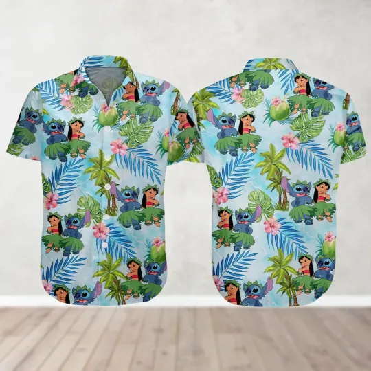 Discover Stitchh Hawaiian Button Down Shirt Unisex Adults