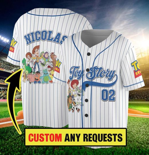 Discover Custom Disneyyy toy stories Baseball Jersey, Custom Baseball Jersey