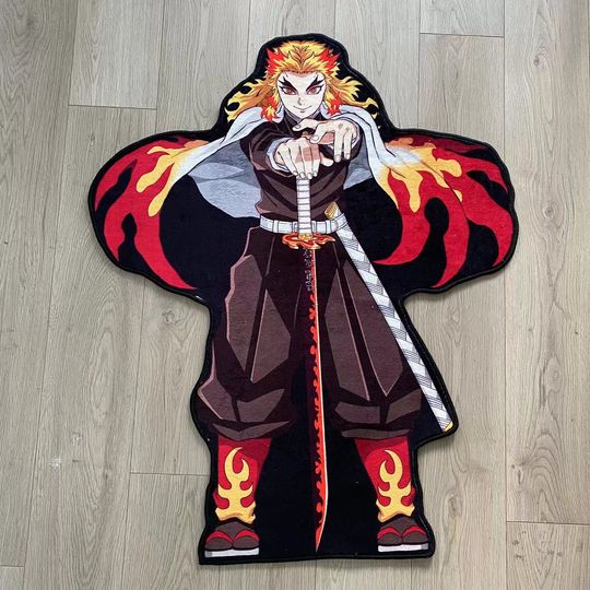 Discover Manga Irregular Area Rugs Yellow Sasuke Eat Noodle character Home Bedroom