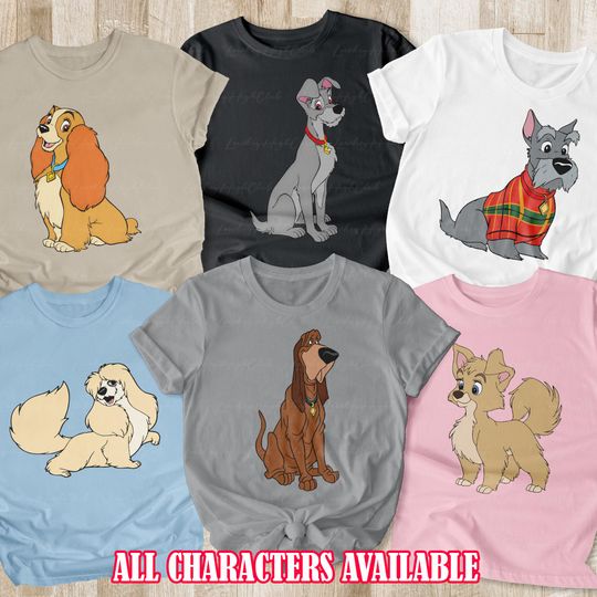 Discover Ladyy And The Trampp Disneyyy Costumes, Disneyyy Dogs Shirt