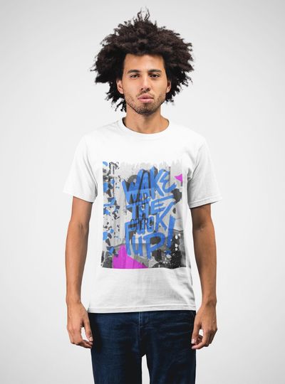 Discover WAR IS OVER Classic Fit AmplifyDestroy Print Tee Shirt J