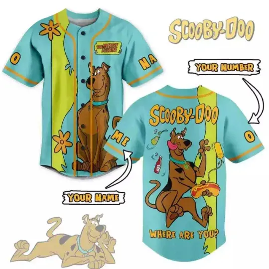 Discover Personalized Scooby Doo Where Are You 3D Baseball Jersey Shirt Best Price