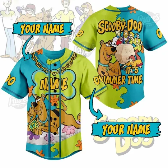 Discover Custom Scooby Doo Summer Beach Baseball Jersey T-shirt VN2457