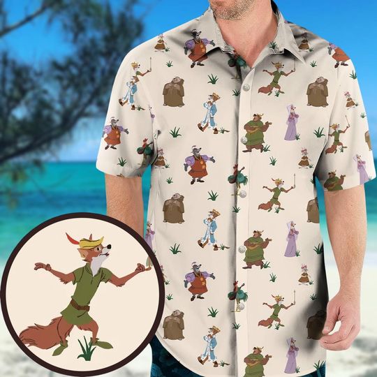 Discover Disneyyy Robinn Hoodd Hawaiian Shirt
