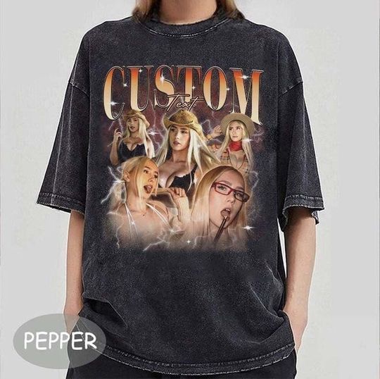 Discover CUSTOM Bootleg Rap Tee, Valentines Gift Idea, Custom Photo Shirt