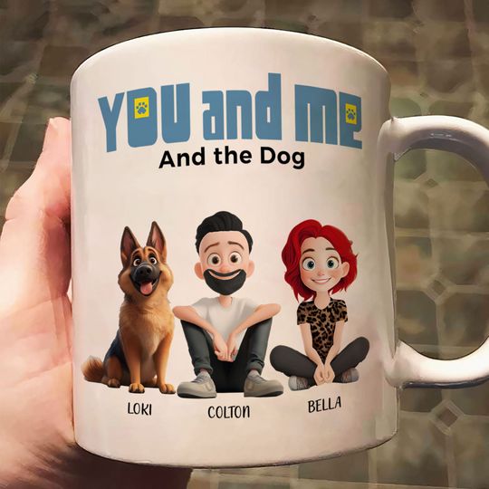 Discover You And Me For Dog Parents - Personalized Mug