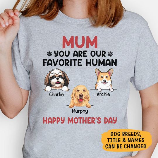 Discover You Are My Favorite Human, Personalized Shirt, Gifts For Dog Lovers