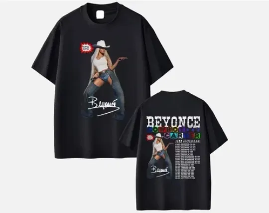 Discover Beyonce Cowboy Carter Tour 2025 Tshirt Good Price For Fan Shirt