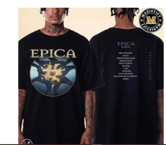 Discover Epica Aspiral New Album Coming April 11th Two Sides Unisex T-Shirt