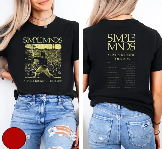 Discover Simple Minds Merch Alive And Kicking Tour 2025 Itinerary Unisex T-Shirt