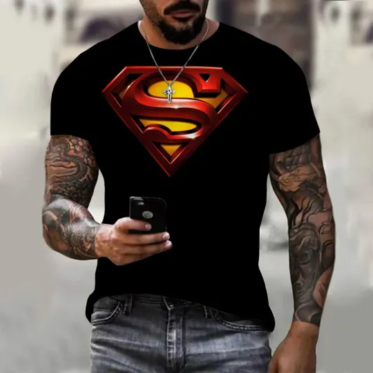 Discover New Men's T-shirt with 3D Printing, Summer