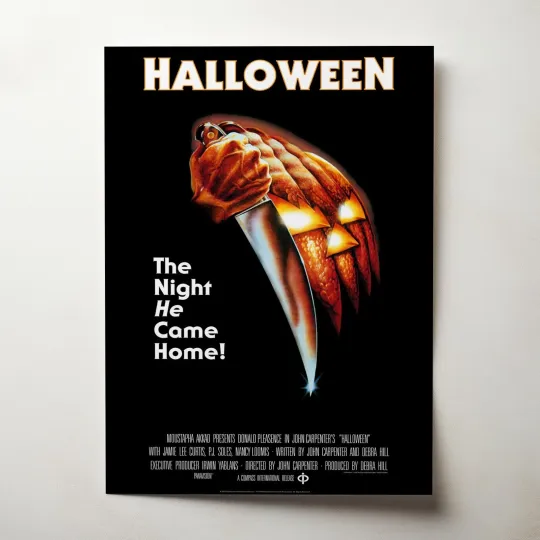 Discover Halloween Horror Movie Poster, Unframed Film Print, #11075