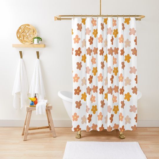 Discover Fall daisies  Shower Curtain