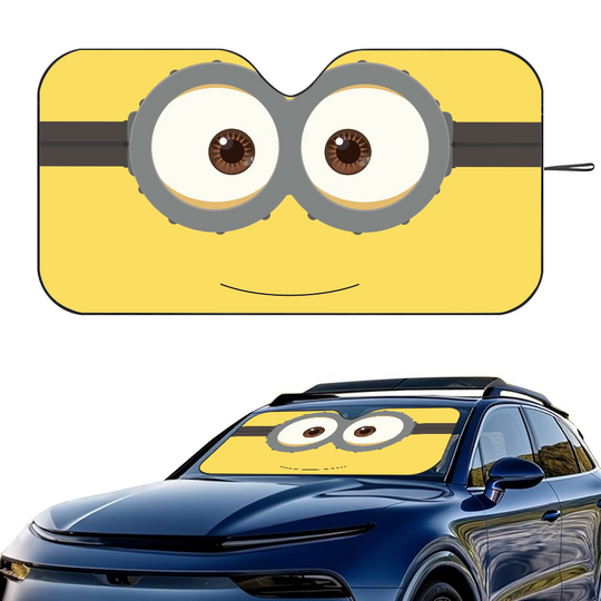 Discover Funny M-Minions Cartoon Car SunShade