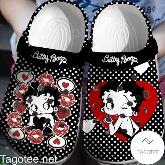 Discover Betty Boop Kiss Polka Dots Clogs Shoes