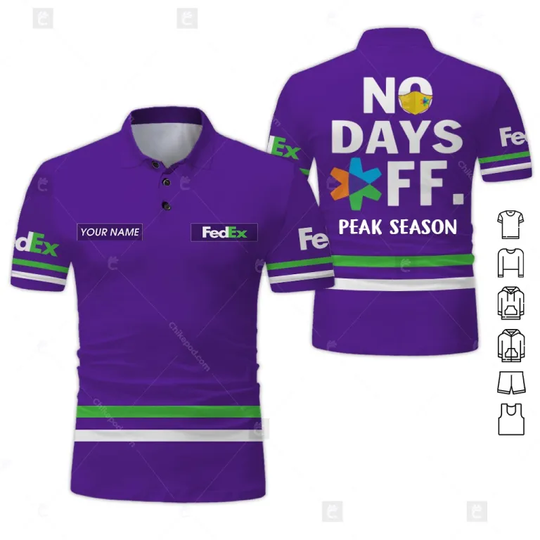 Discover Personalized Name FedEx 3D All Over Printed Polo Shirt NC095