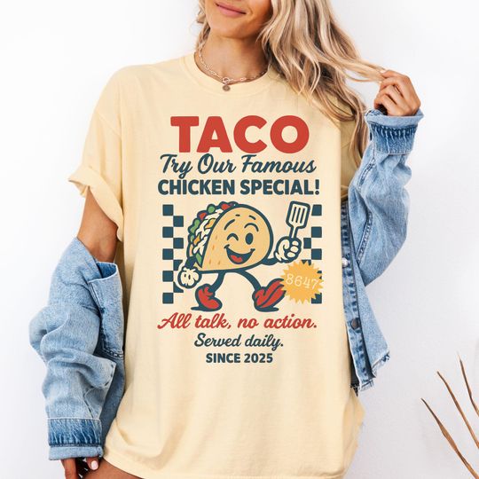 Discover TACO Comfort Colors Shirt, Always Chickens Out, Subtle FTD Shirt
