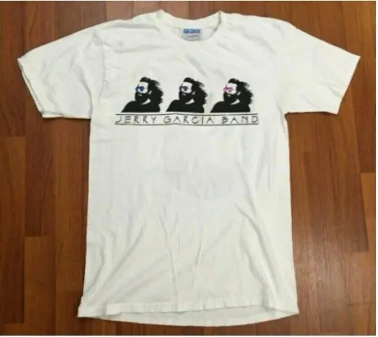 Discover 1991 Jerry Garcia Band Triple Logo T-Shirt