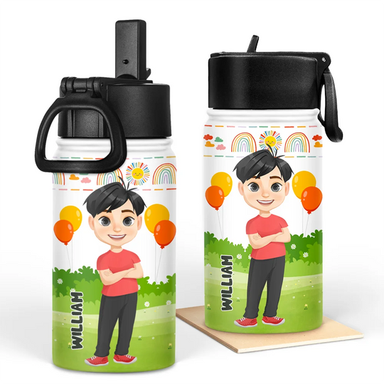 Discover Sunshine Kids - Personalized Kids Water Bottle