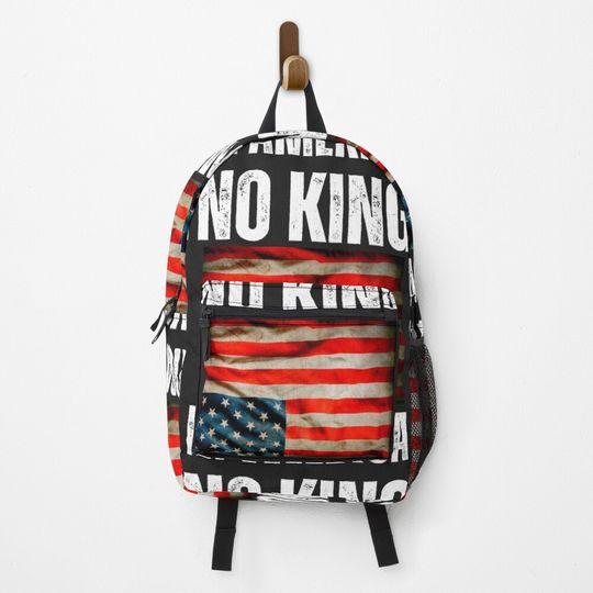 Discover American flag no king in america  Backpack
