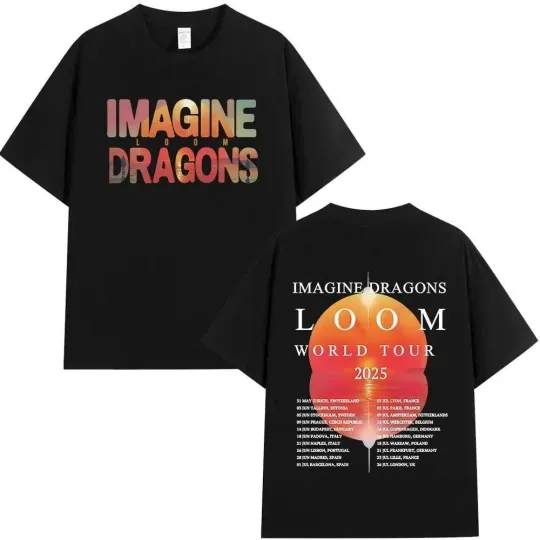 Discover Imagine Dragons Rock Band Loom World Tour 2025 T-shirt Men Women.