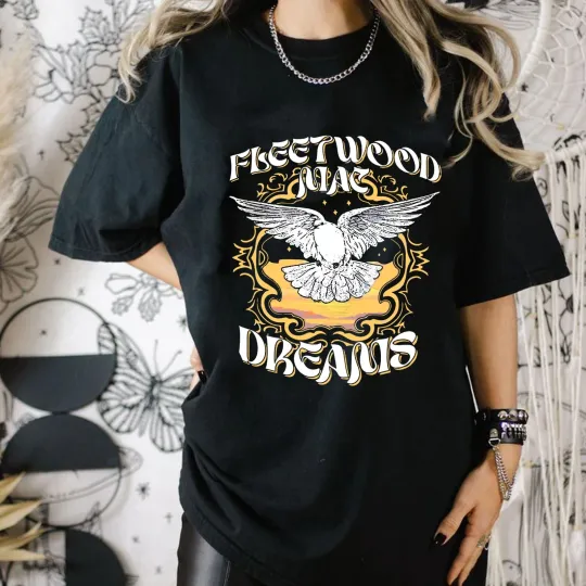 Discover Retro Fleetwood Mac Dreams Shirt, Fleetwood Mac Rock Band T-Shirt