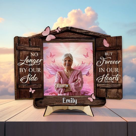 Discover Never Forgotten - Personalized Memorial 2 Layered Wood Sign / Wood Plaque