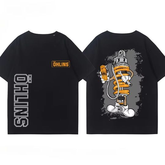 Discover 2025 Summer Fashion Motorcycle Shock Absorber Modified T-shirt