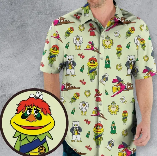 Discover H.R. Pufnstuf Characters Hawaiian Button Down Shirt Unisex Adults S-5XL